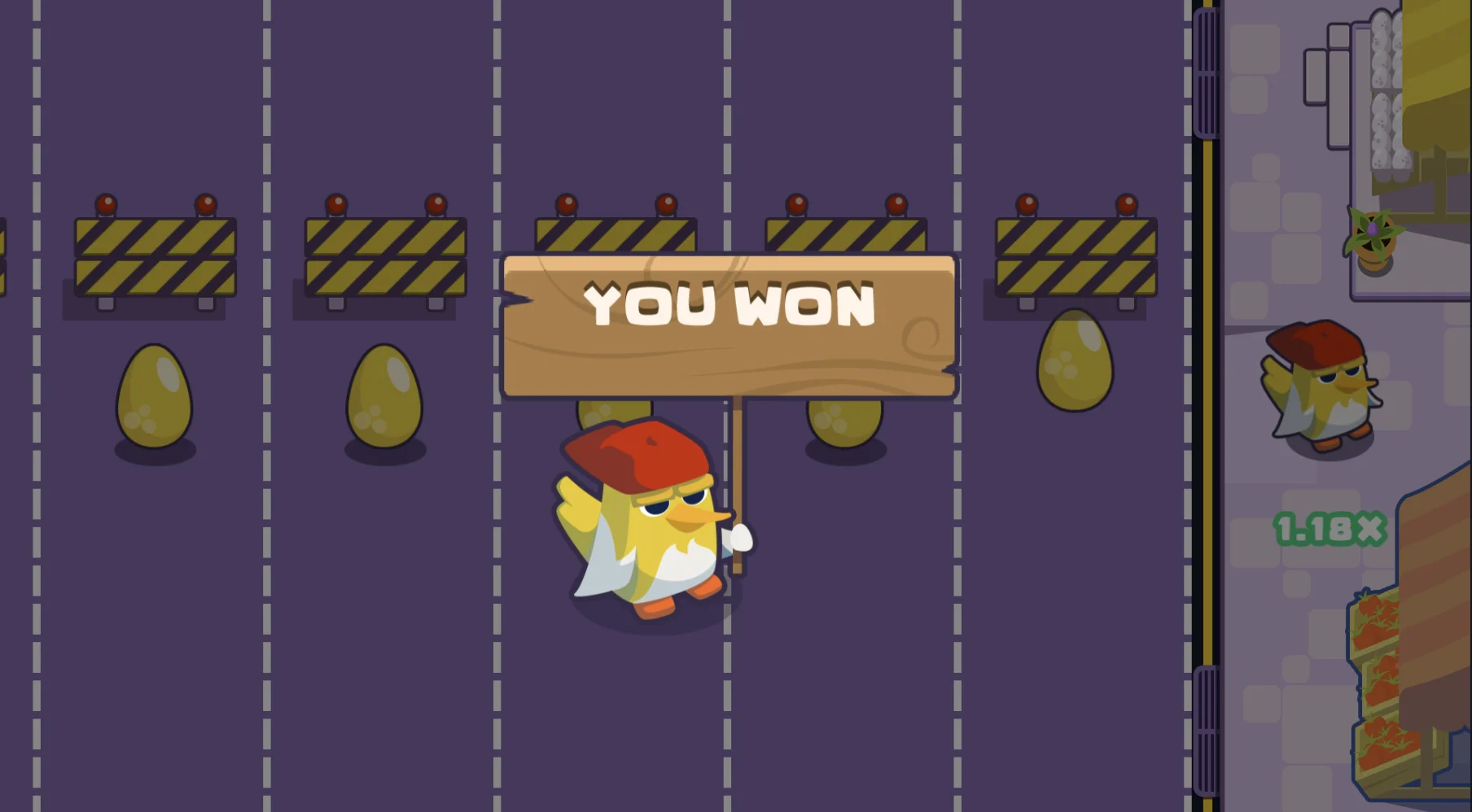 Chicken Cross Won